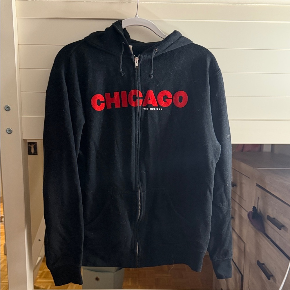 Chicago The Musical Black Zip-Up Hoodie